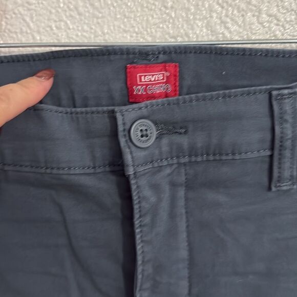 Levis Chino- blue flat front pocket shorts- Size 42 - Picture 3 of 7